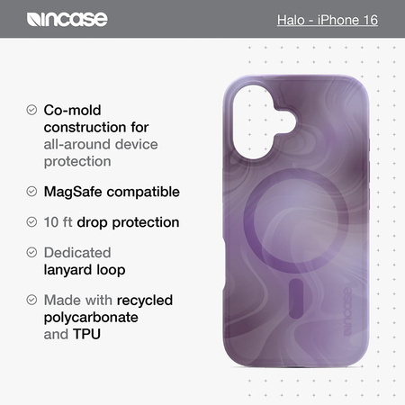 Incase Halo Case MagSafe - Etui iPhone 16 Plus (Oil Slick Smoke) (INPH190411-OSSM)