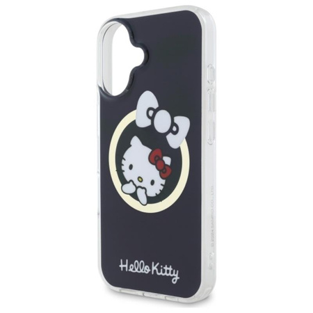Hello Kitty IML Fun Bow MagSafe - Etui iPhone 16 (czarny) (HKHMP16SHFLBK)