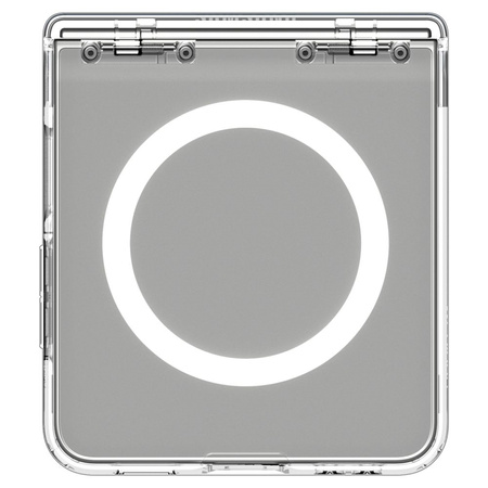 Spigen Ultra Hybrid Pro Mag MagSafe - Etui do Samsung Galaxy Z Flip 7 (Clear/White) (ACS09559)