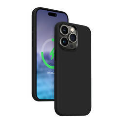 Crong Color Cover LUX Magnetic - Etui iPhone 15 Pro MagSafe (czarny) (CRG-COLRLM-IP1561P-BLK)