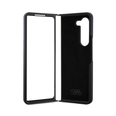 Karl Lagerfeld Silicone Ikonik - Etui Samsung Z Fold 5 (czarny) (KLHCZFD5SNIKBCK)