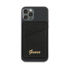 Guess Wallet Card Slot MagSafe Saffiano - Portfel magnetyczny (czarny) (GUWMSSASLBK)