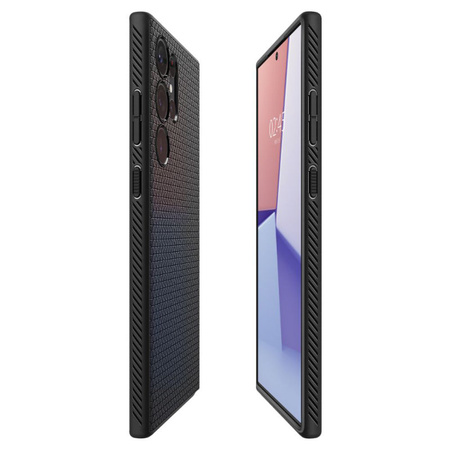 Spigen Liquid Air - Etui do Samsung Galaxy S23 Ultra (Matte Black) (ACS05614)