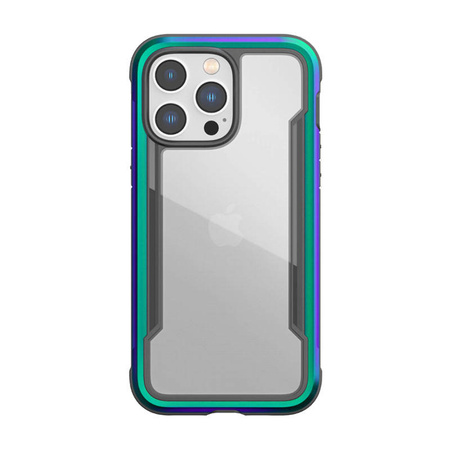 X-Doria Raptic Shield - Etui aluminiowe iPhone 14 Pro Max (Drop-Tested 3m) (Iridescent) (494106)
