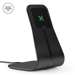XVIDA Fast Charging Desk Stand - Ładowarka bezprzewodowa z uchwytem magnetycznym, aluminium (QC 2.0) (FCDST-01B-EU)