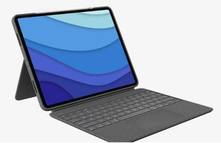 Logitech Etui z klawiaturą Combo Touch US do iPad Pro 12,9'' 5 i 6 Gen Grey (920-010257)