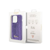 Guess Sequin Script Metal - Etui iPhone 15 Pro (fioletowy) (GUHCP15LPSFDGSU)