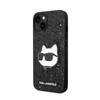 Karl Lagerfeld NFT Glitter Choupette Patch - Etui iPhone 14 Plus (czarny) (KLHCP14MG2CPK)