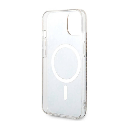Guess 4G MagSafe - Etui iPhone 14 (Brązowy) (GUHMP14SH4STW)