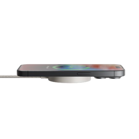 Native Union SnapStand Qi2 Wireless Charger - bezprzewodowa ładowarka Qi2 15W z podstawką kompatybilna z MagSafe (sandstone) (SNST-QI2-SAN)