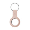 Crong Silicone Case with Key Ring – Etui ochronne brelok do Apple AirTag (piaskowy róż) (CRG-ATS-PNK)
