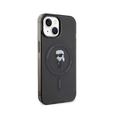Karl Lagerfeld IML Ikonik MagSafe - Etui iPhone 15 (czarny) (KLHMP15SHFCKNOK)
