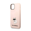 Karl Lagerfeld Silicone NFT Choupette - Etui iPhone 14 Plus (różowy) (KLHCP14MSNCHBCP)