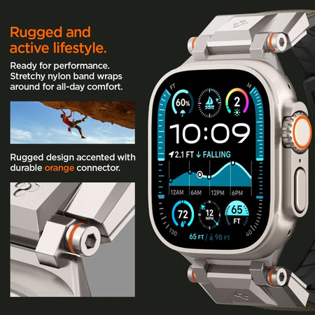 Spigen DuraPro Armor - Pasek do Apple Watch 44/45/46/49 mm (Military Green) (AMP09102)