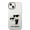 Karl Lagerfeld IML Glitter NFT Karl & Choupette - Etui iPhone 14 Plus (przezroczysty) (KLHCP14MHNKCTGT)