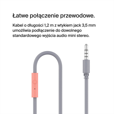Belkin Słuchawki dla dzieci, nauszne, różowe (AUD004BTPK)