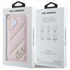 Karl Lagerfeld Quilted Signature - Etui iPhone 16 (różowy) (KLHCP16SPQDSMGP)