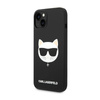 Karl Lagerfeld Choupette Head MagSafe Silicone - Etui iPhone 14 Plus (czarny) (KLHMP14MSLCHBK)