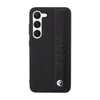 BMW Leather Textured & Stripe - Etui Samsung Galaxy S23 (czarny) (BMHCS23S22RDPK)