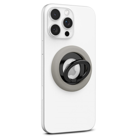 Spigen Nano Pop MagSafe Phone Ring - Magnetyczny uchwyt na palec z funkcją podstawki (Truffle Grey) (AMP09032)