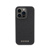 Guess Leather 4G Stamped - Etui iPhone 15 Pro (czarny) (GUHCP15LP4EPMK)