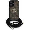 Guess 4G Big Logo Cord Strap Crossbody - Etui do iPhone 16 (brązowy) (GUHCP16SP4GMGCRW)