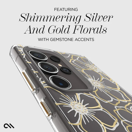 Case-Mate Floral Gems - Etui Samsung Galaxy S24 Ultra (Gold) (CM053436)