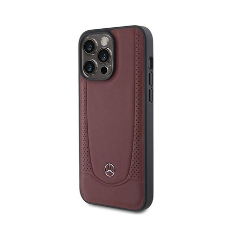 Mercedes Leather Urban Line - Etui iPhone 15 Pro (czerwony) (MEHCP15LARMRE)