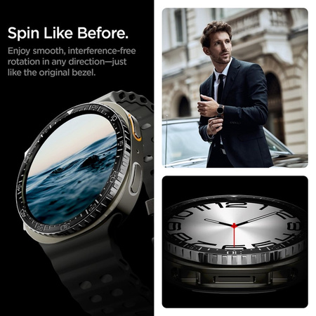 Spigen Bezel Tune Diver - Obudowa / Pierścień ochronny do Samsung Galaxy Watch 8 44 mm (Black) (ACS10008)