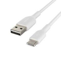 Belkin kabel PVC USB-C/USB-A, M/M, 15CM - biały (CAB001BT0MWH)