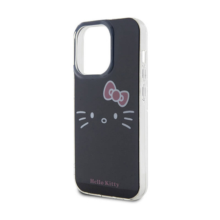 Hello Kitty IML Kitty Face - Etui iPhone 15 Pro Max (czarny) (HKHCP15XHKHLK)