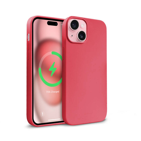 Crong Color Cover Magnetic - Etui iPhone 15 Plus MagSafe (różowy) (CRGCOLRMIP1567DPNK)