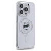 Karl Lagerfeld IML Metal Choupette Head MagSafe - Etui iPhone 14 Pro (biały) (KLHMP14LHLSCHH)