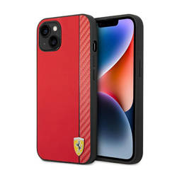 Ferrari Carbon – Etui iPhone 14 Plus (Czerwony) (FEHCP14MAXRE)