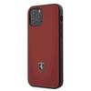 FERRARI Off Track Perforated - Etui iPhone 12 / iPhone 12 Pro (czerwony) (FEOGOHCP12MRE)