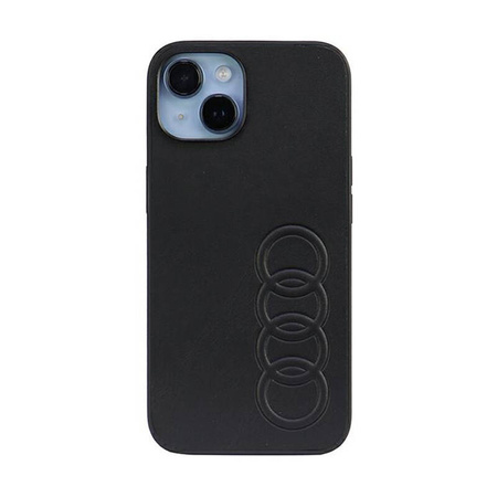 Audi Synthetic Leather - Etui iPhone 14 (Czarny) (AU-TPUPCIP14-TT/D1-BK)
