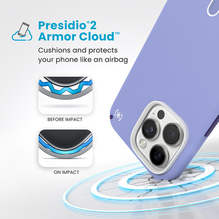 Speck Presidio2 Pro ClickLock & MagSafe - Etui iPhone 16 Pro Max (Future Lavender / Cassis Purple / White) (150724-3251)
