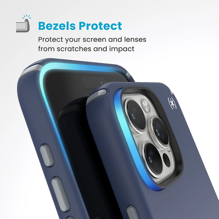 Speck Presidio2 Pro ClickLock & MagSafe - Etui iPhone 16 Pro Max (Coastal Blue / Dust Grey / White) (150724-3206)