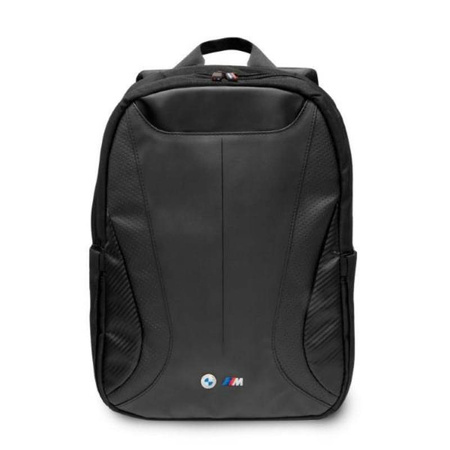BMW Carbon&Leather Tricolor - Plecak na notebooka 16" (czarny) (BMBP15SPCTFK)