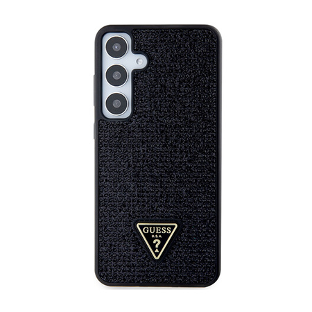 Guess Rhinestone Triangle - Etui Samsung Galaxy S24+ (czarny) (GUHCS24MHDGPPK)