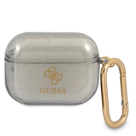 Guess Colored Glitter - Etui Airpods Pro (czarny) (GUAPUCG4GK)