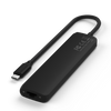 Satechi 7-in-1 USB-C Slim Multiport Adapter with Ethernet - adapter do urządzeń mobilnych (USB-C PD, 2x USB-A, HDMI 4K, Ethernet, czytnik kart micro/SD) (black) (ST-P7SK)