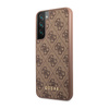 Guess 4G Metal Logo - Etui Samsung Galaxy S23 (brązowy) (GUHCS23SG4GFBR)