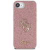 Guess Fixed Glitter Big 4G - Etui do iPhone 16e (różowy) (GUHCPSE4HG4SGP)