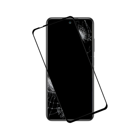 Crong 7D Nano Flexible Glass - Niepękające szkło hybrydowe 9H na cały ekran Xiaomi Redmi Note 10 5G (CRG-7DNANO-XRMIN10)