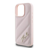 Karl Lagerfeld Quilted Signature - Etui iPhone 16 Pro Max (różowy) (KLHCP16XPQDSMGP)