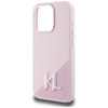Karl Lagerfeld Silicone Shadow Metal Initial MagSafe - Etui do iPhone 15 Pro Max (różowy) (KLHMP15XSCMKMPCP)