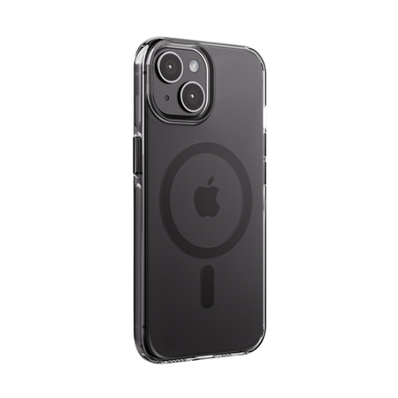 Crong Clear MAG Pro - Etui iPhone 15 MagSafe (czarny) (CRGCLRMPIP1561BLK)
