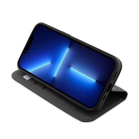 Karl Lagerfeld Booktype Saffiano Monogram - Etui iPhone 14 Pro (Czarny) (KLBKP14LSAKLHPK)