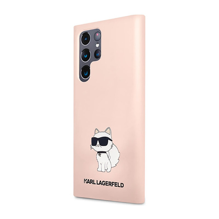 Karl Lagerfeld Silicone NFT Choupette - Etui Samsung Galaxy S23 Ultra (różowy) (KLHCS23LSNCHBCP)